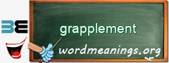 WordMeaning blackboard for grapplement